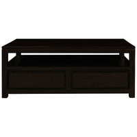 Amsterdam Timber 4 Drawers Coffee Table - Chocolate - Notbrand