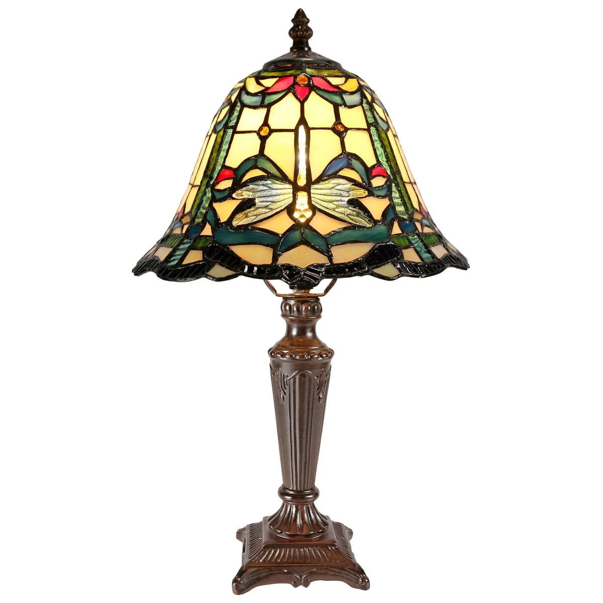 Aurora Tiffany Style Table Lamp in Multi - Small - Notbrand