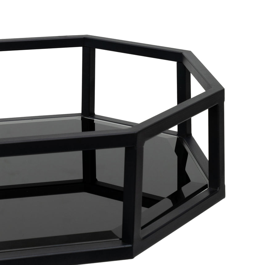 Midibu Bar Cart - Mirror & Black Base - NotBrand