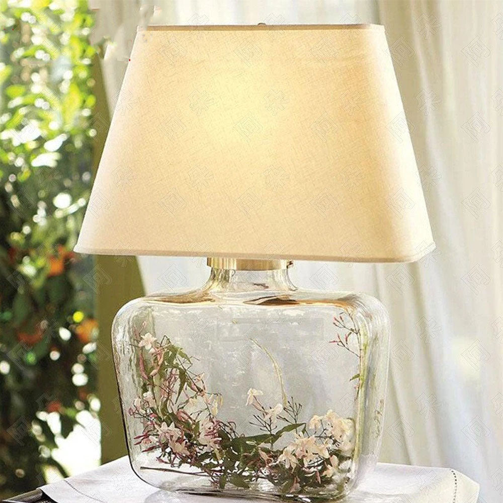 Bright Contemporary Glass Table Lamps With Shade - Notbrand