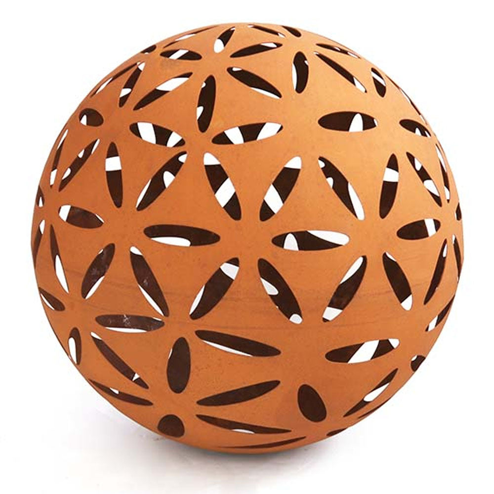 Moroccan Corten Ball in Rust - 50cm - Notbrand