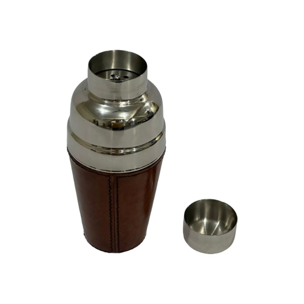 Bokito Leather Cover Cocktail Shaker - Tan - Notbrand