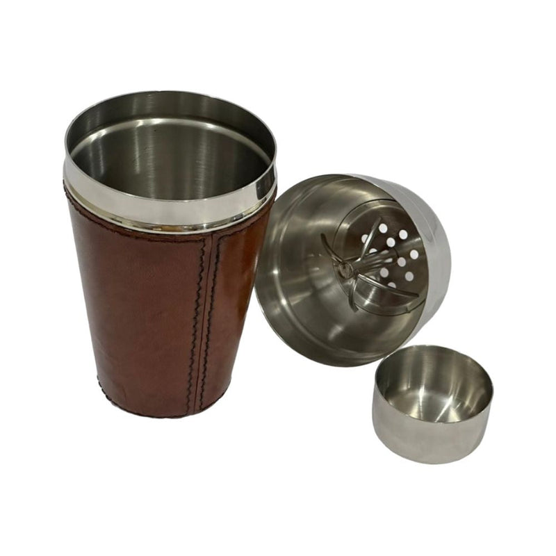 Bokito Leather Cover Cocktail Shaker - Tan - Notbrand