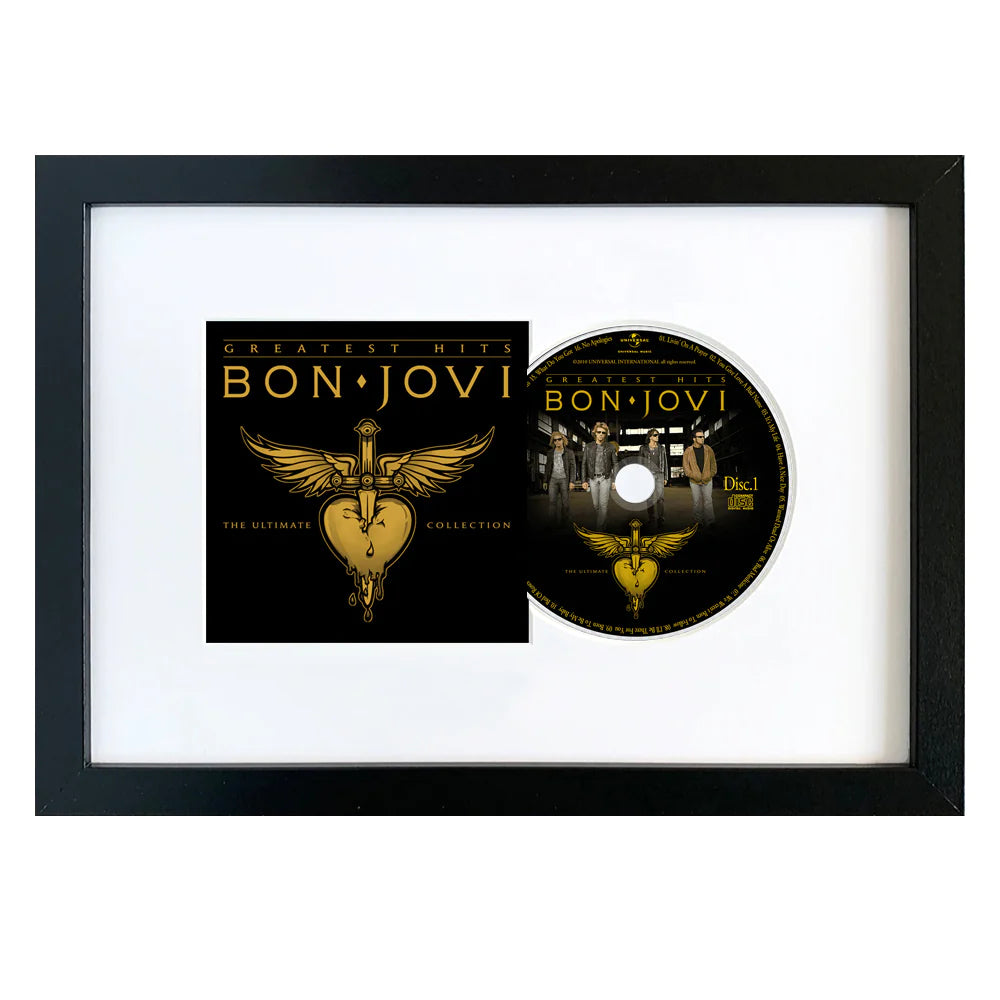 Bon Jovi Greatest Hits CD Framed Album Art - NotBrand