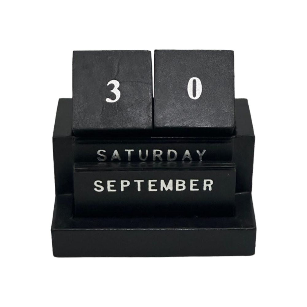 Bonúah Black Leather Calendar - NotBrand