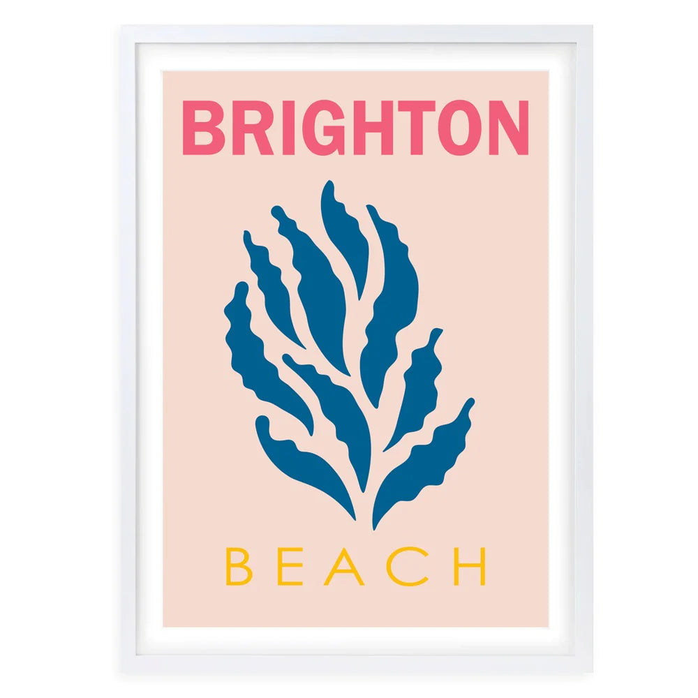 Brighton Beach A1 Framed Wall Art - Large - NotBrand
