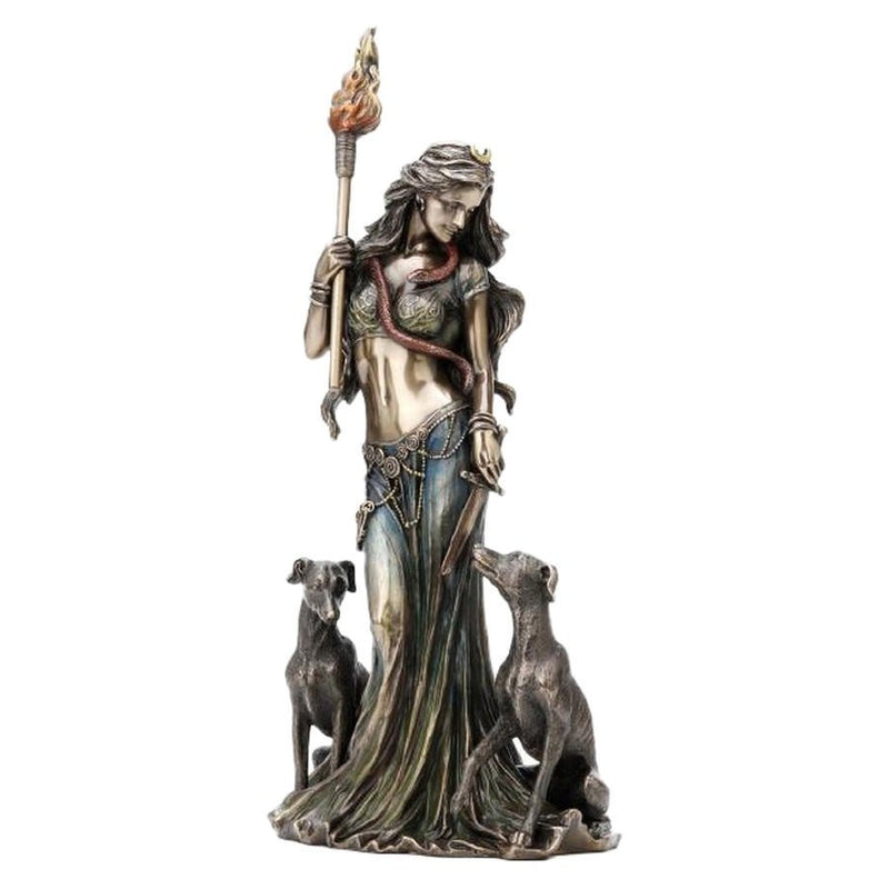 Hecate Goddess of Magic and Spells Figurine - Cold Cast Bronze - Notbrand