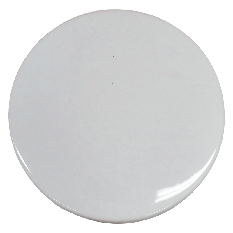 Maynard Ceramic Drum Stool - White - Notbrand