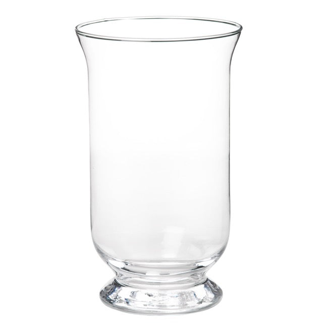 Set of 2 Glass Hurricane Classic Vase - Clear - Notbrand