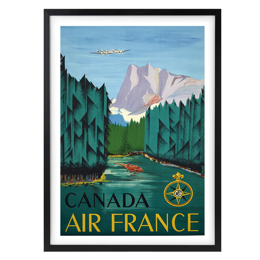 Canada Air France A1 Wall Art Print - Large - NotBrand