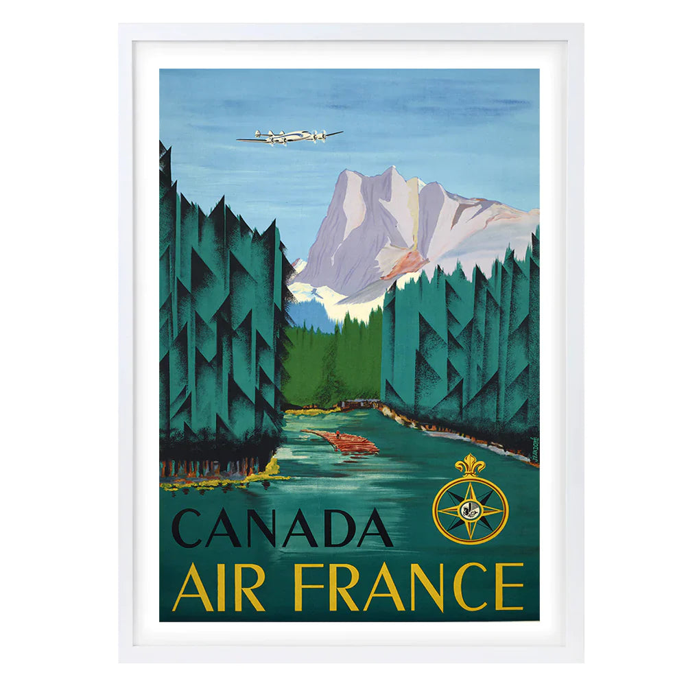 Canada Air France A1 Framed Wall Art - Large - Notbrand