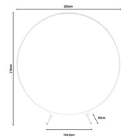 Metal Circular Backdrop Frame - White - Notbrand