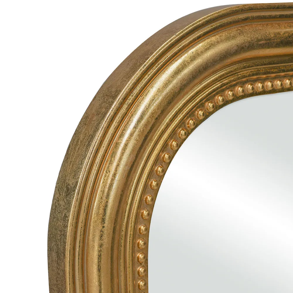 Clementine Curved Frame Wall Mirror - Gold Leaf - NotBrand