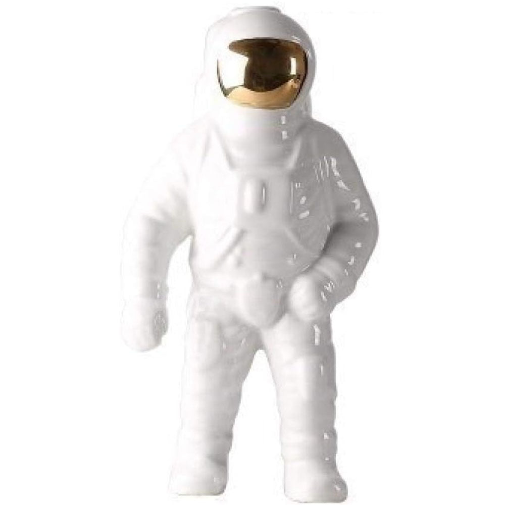 Cosmonaut Space Man Sculpture Vase - White - Notbrand