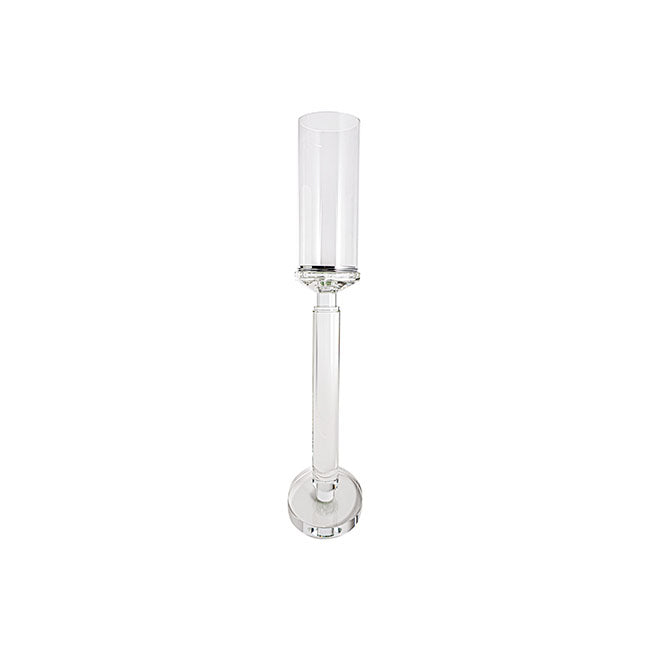 Crystal Glass Cylinder Candle Holder Clear (60cmH) - Notbrand