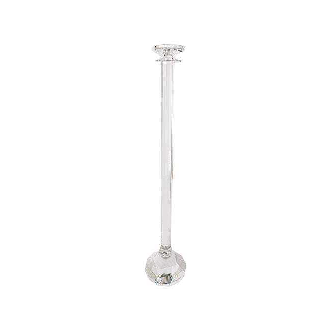 Crystal Glass Tall Candle Holder Clear (65cmH) - Notbrand