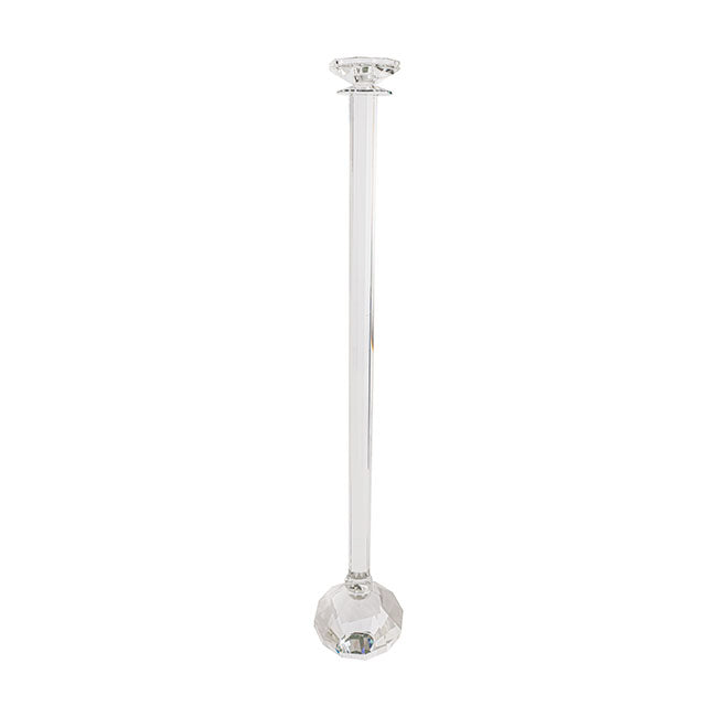 Crystal Glass Tall Candle Holder Clear (75cmH) - Notbrand