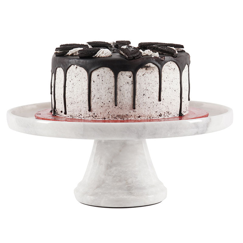 Deserted Cake Stand in Marble - White - Notbrand