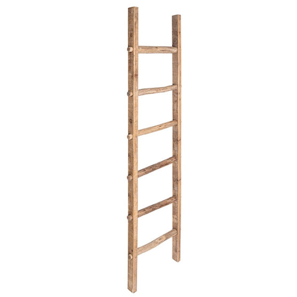 Decorative Wooden Ladder - Washed Brown - NotBrand