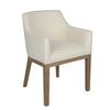 Denver Oak Upholstered Dining Arm Chair - Natural-Notbrand