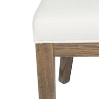 Denver Oak Upholstered Dining Chair - Natural - Notbrand
