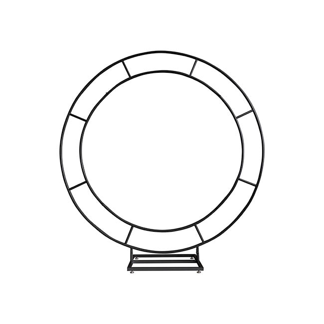Circular Double Ring Backdrop Frame in Black - 150cmD - Notbrand