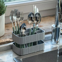 ECO-Kitchen Cutlery Safe Drainer - Matt Grey - Notbrand