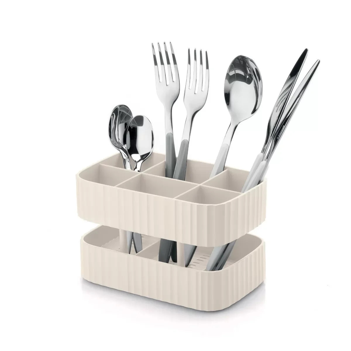 ECO-Kitchen Cutlery Safe Drainer - Milky White - Notbrand