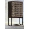Elison Bone Inlay Bar Cabinet Cube Design - Notbrand