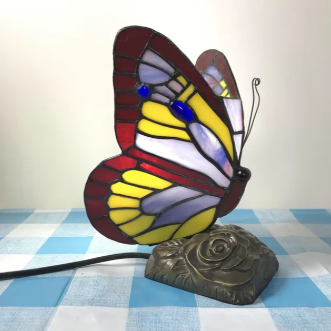 Enchanting Stained Glass Butterfly Lamp - Range