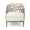 Etta Rattan Lounge Chair - Grey - Notbrand