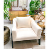 Calypso Oak & Linen Blend Club Chair - Sienna White - Notbrand