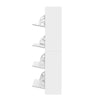 Artiss 60 Pairs Shoe Storage Rack with Mirror - White - Notbrand