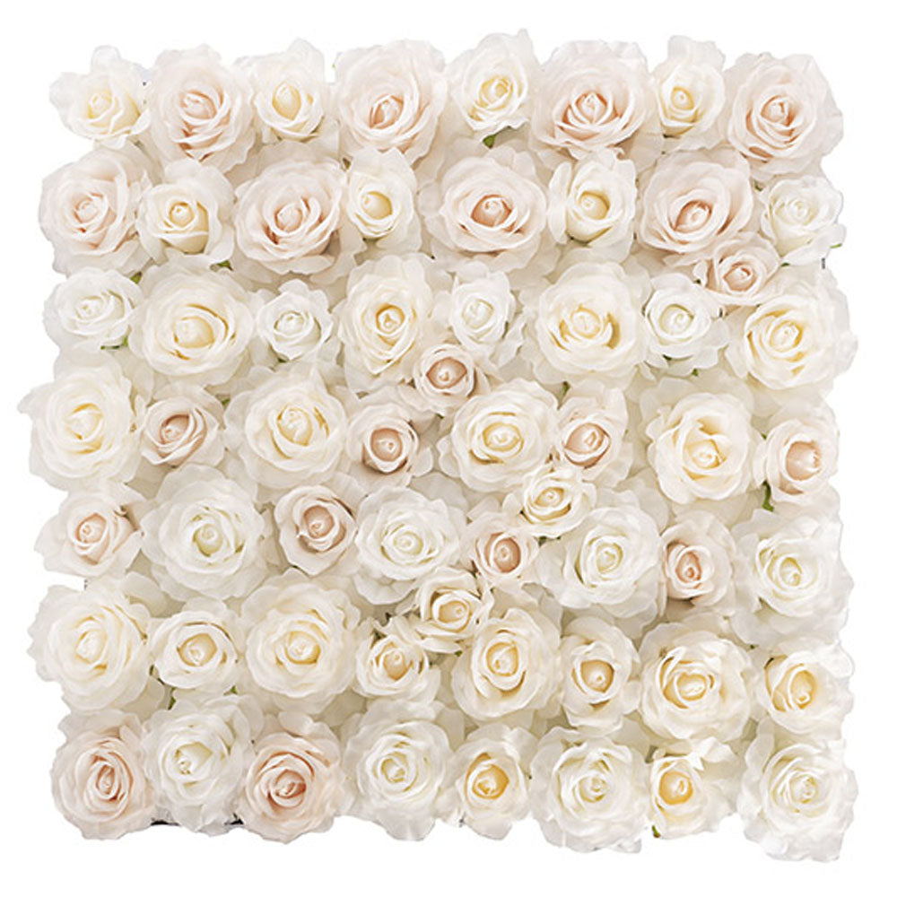 Flower Walls - Rose Flower Wall White (50cmx50cm) - Notbrand