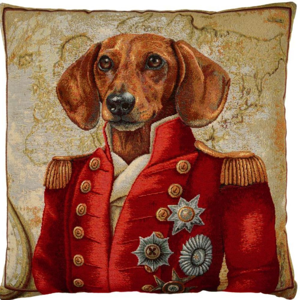 Frank Dog Cushion - Suede Fabric - NotBrand