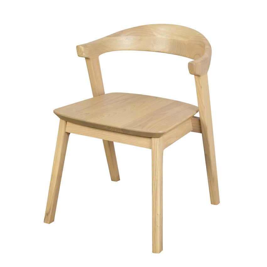 Fynn Oak Dining Chair in Natural Set - 2 Pieces - Notbrand