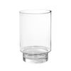 Set of 2 Glass Hurricane Florence Vase - Clear - Notbrand
