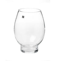 Set of 2 Glass Hurricane Lotus Vase - Clear - Notbrand
