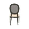 Glynxina Elm Dining Chair in Black & Light Beige - Set of 2 - NotBrand