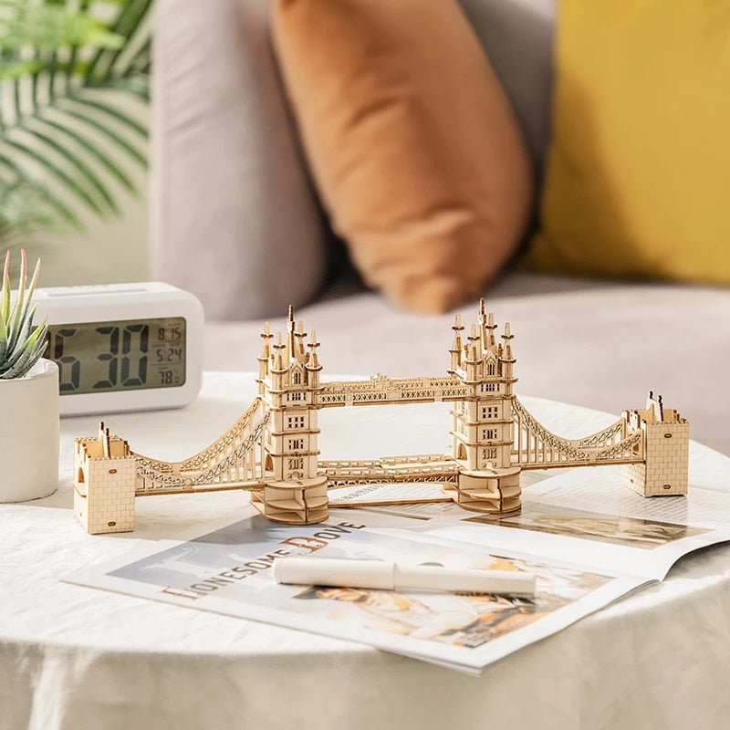 Big Ben Bridge 3D Wooden Puzzle Model Building - Notbrand