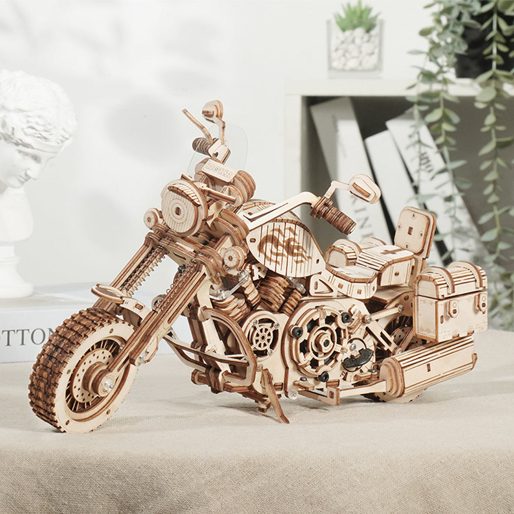 Motorcycle 3D Wooden Puzzle Model Building - Notbrand