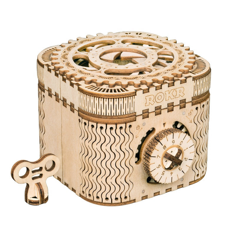 Treasure Box Mechanical Model 3D Wooden Puzzle - Notbrand