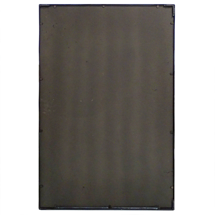 Ashgrove Matte Black Metal Framed Wall Mirror - 110cm - Notbrand