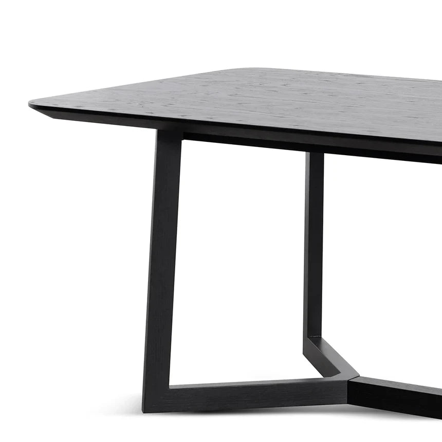 Haben Wooden Dining Table in Full Black - 2.4m - NotBrand