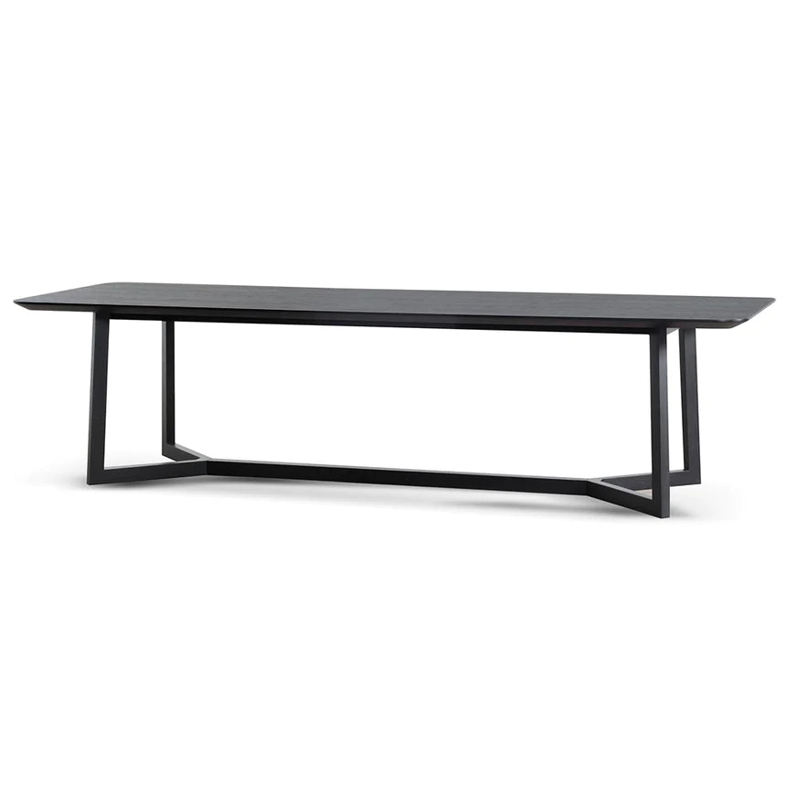 Haben Wooden Dining Table In Full Black - 2.95m - NotBrand