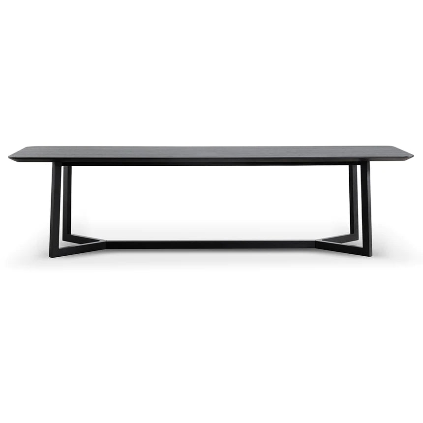 Haben Wooden Dining Table In Full Black - 2.95m - NotBrand