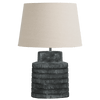 Haddon Lamp In Grey - Terracotta - Notbrand