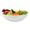 Heirlooms Round Fruit Bowl in Marble - White - Notbrand