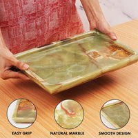 Havoc Rectangle Tray in Marble - Green - Notbrand