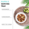 Havoc Round Tray in Marble - Marinara - Notbrand